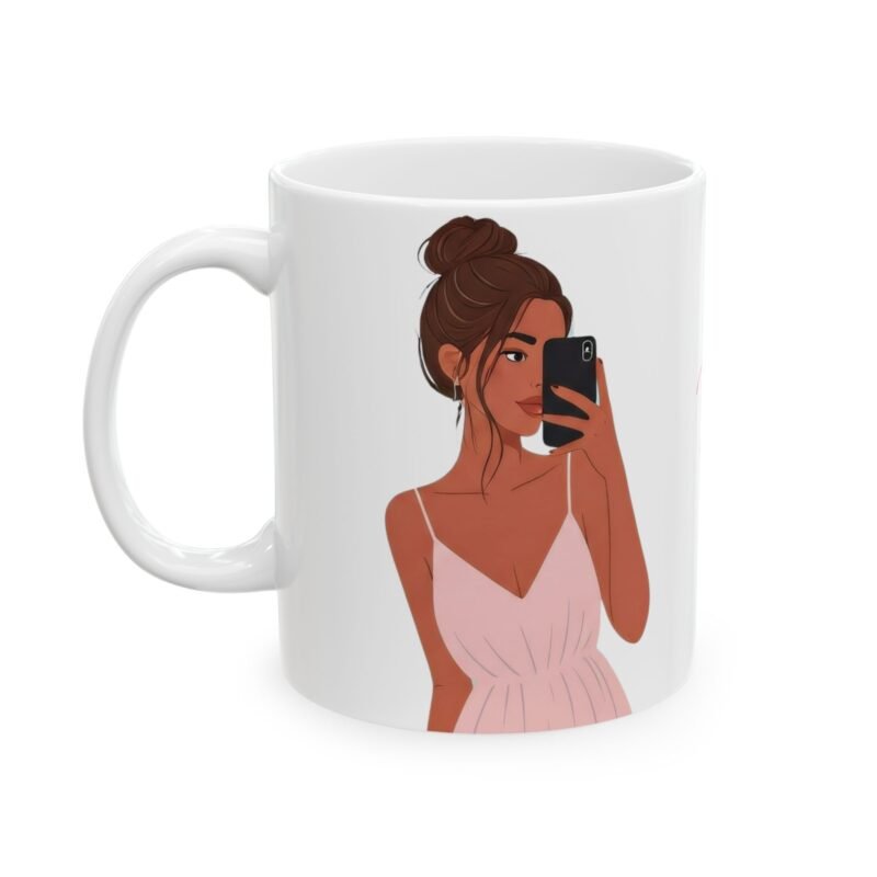 Love Yourself Mug – Selfie Girl Coffee Ceramic Mug, (11oz, 15oz)
