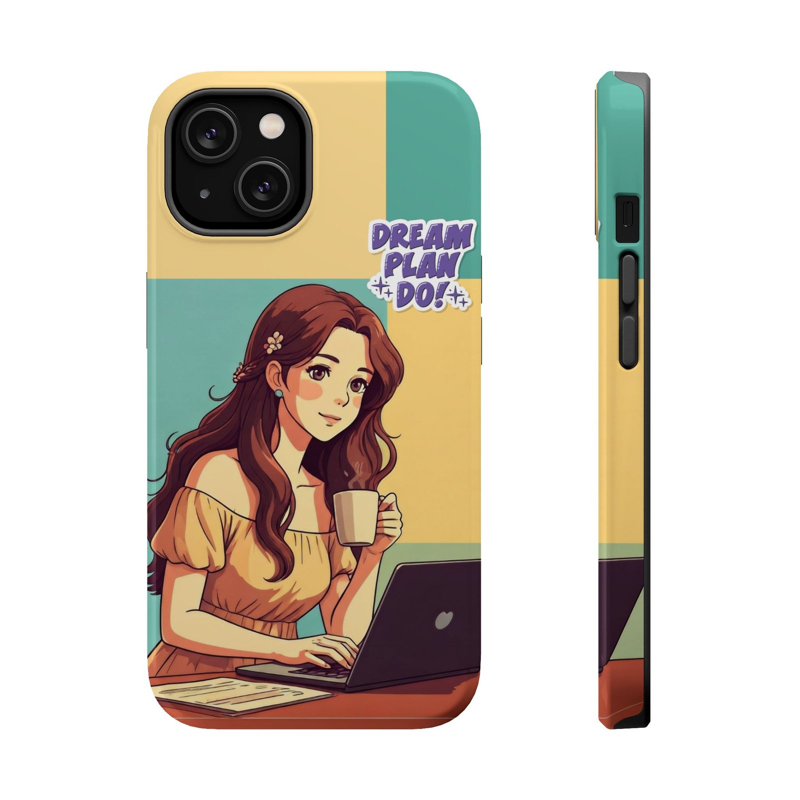 Dream. Plan. Do. – Magnetic Anime Girl Work Mode Tough Phone Case