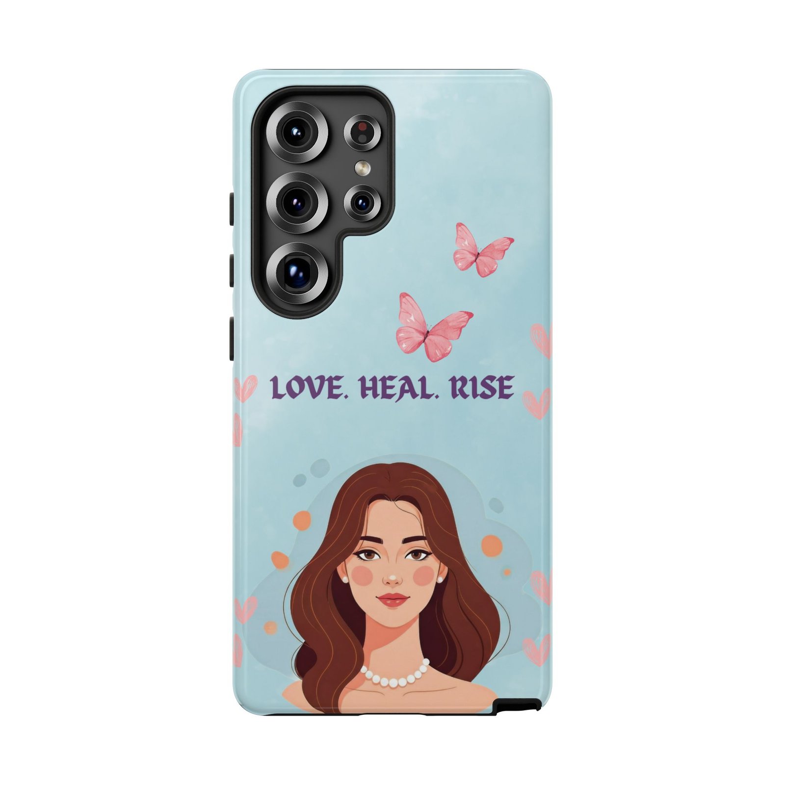 Love. Heal. Rise. – Dual Layer Protective Phone Case (Soft Feminine Aesthetic) - Image 60