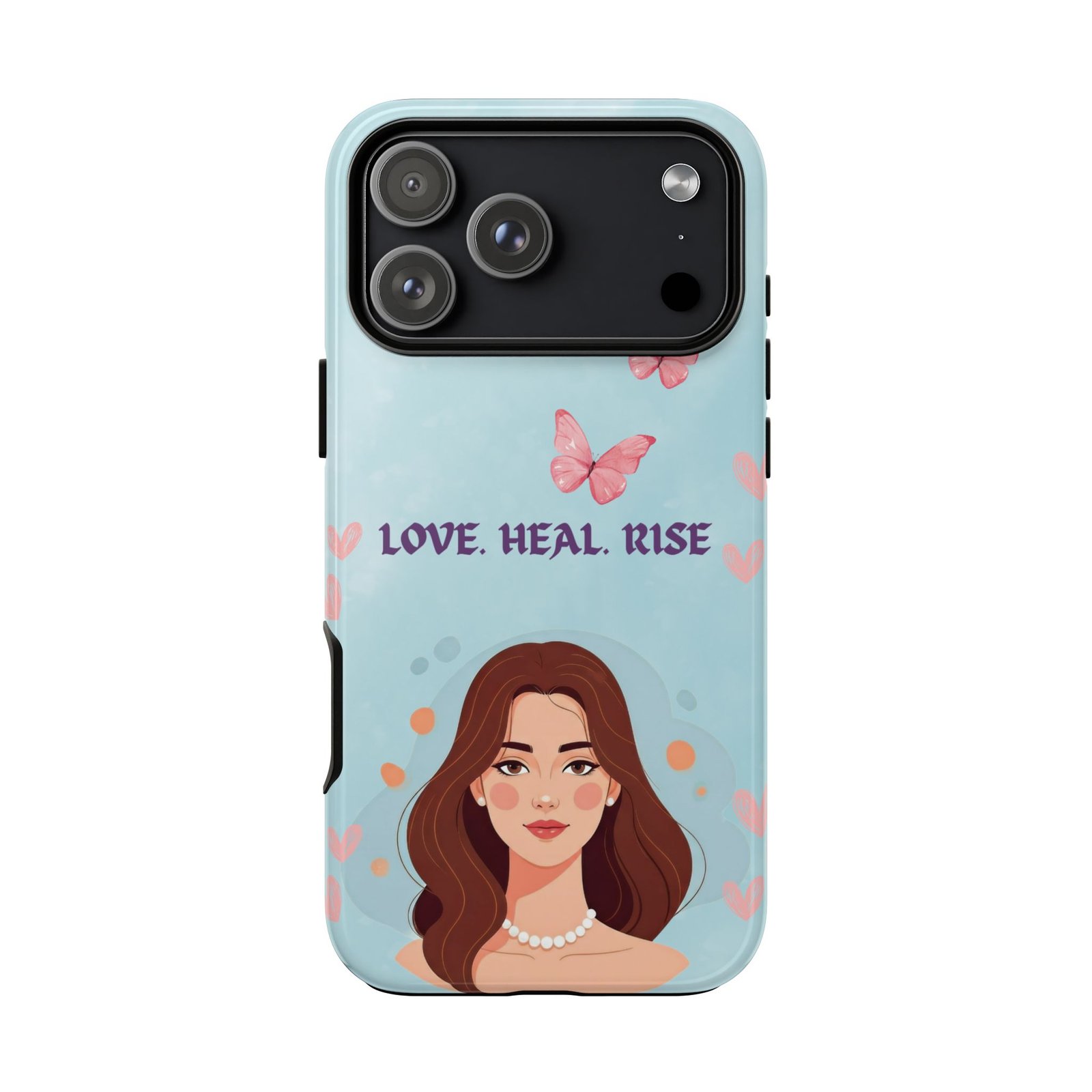 Love. Heal. Rise. – Dual Layer Protective Phone Case (Soft Feminine Aesthetic) - Image 71