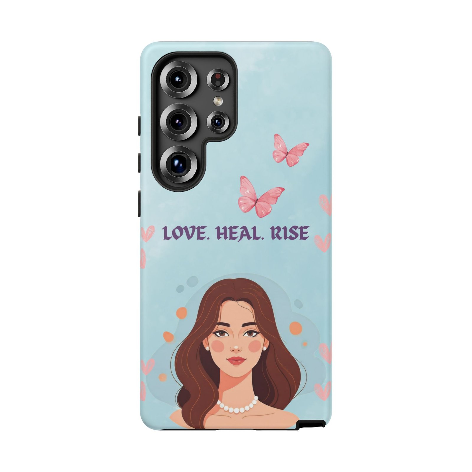 Love. Heal. Rise. – Dual Layer Protective Phone Case (Soft Feminine Aesthetic) - Image 64