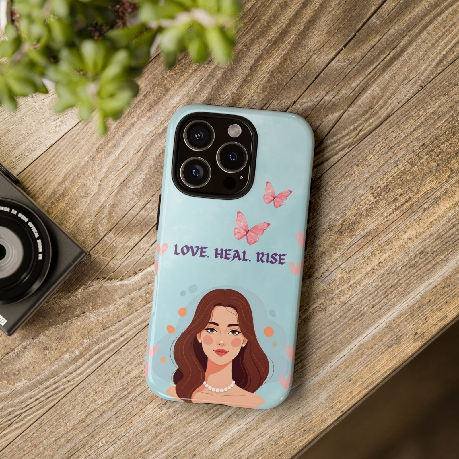 Love. Heal. Rise. – Dual Layer Protective Phone Case (Soft Feminine Aesthetic) - Image 49