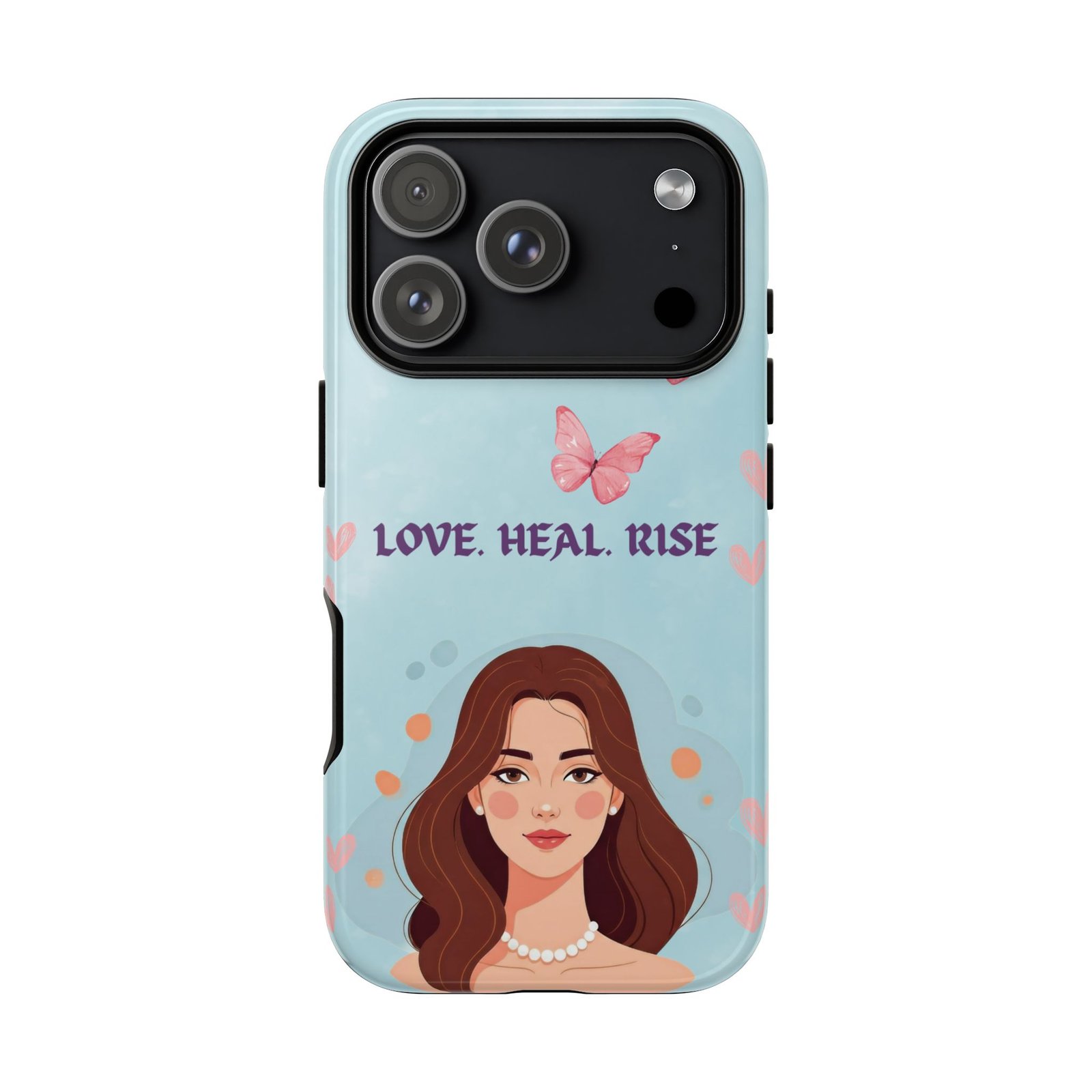 Love. Heal. Rise. – Dual Layer Protective Phone Case (Soft Feminine Aesthetic) - Image 70