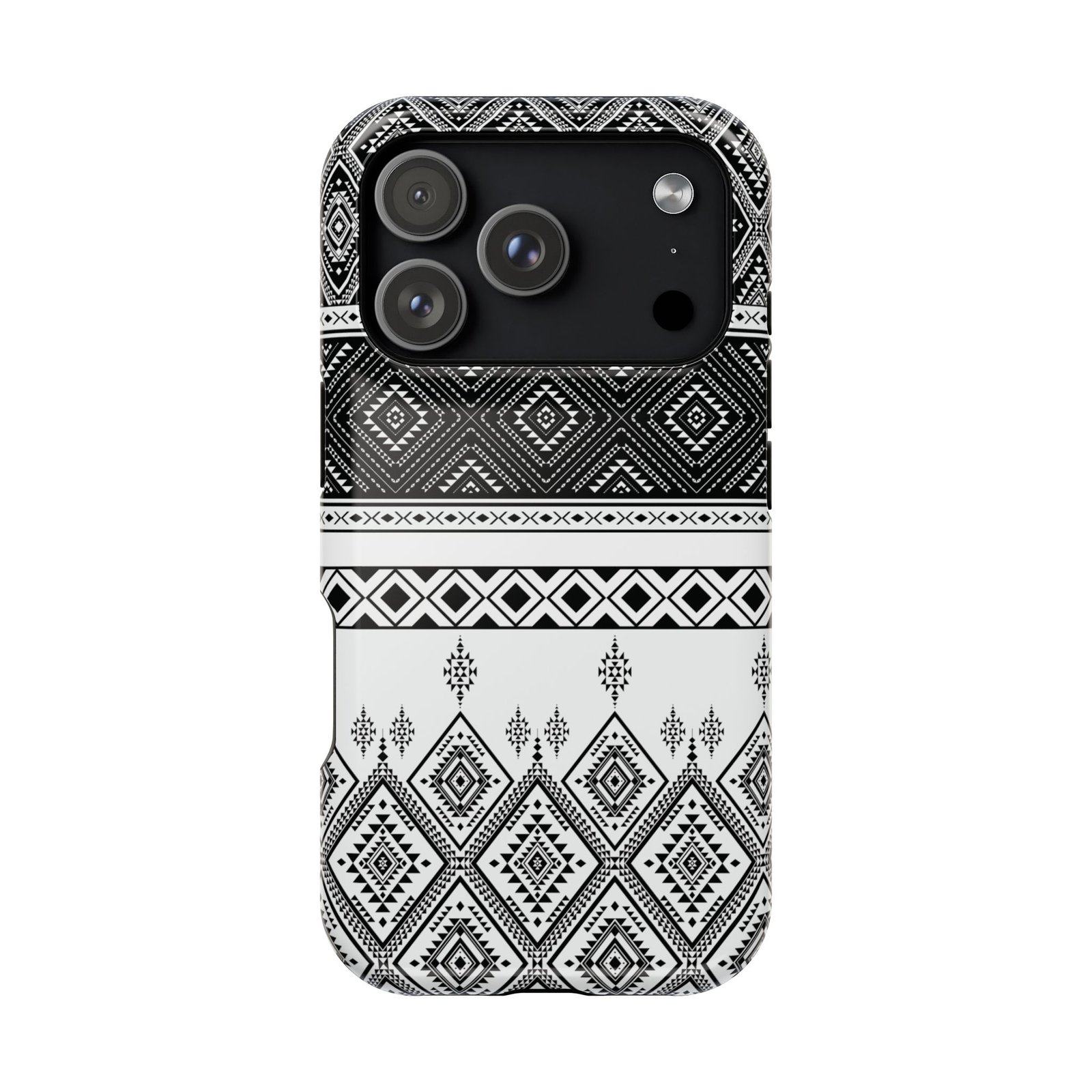 Monochrome Mosaic – Premium Protective Magnetic Tough Phone Cases