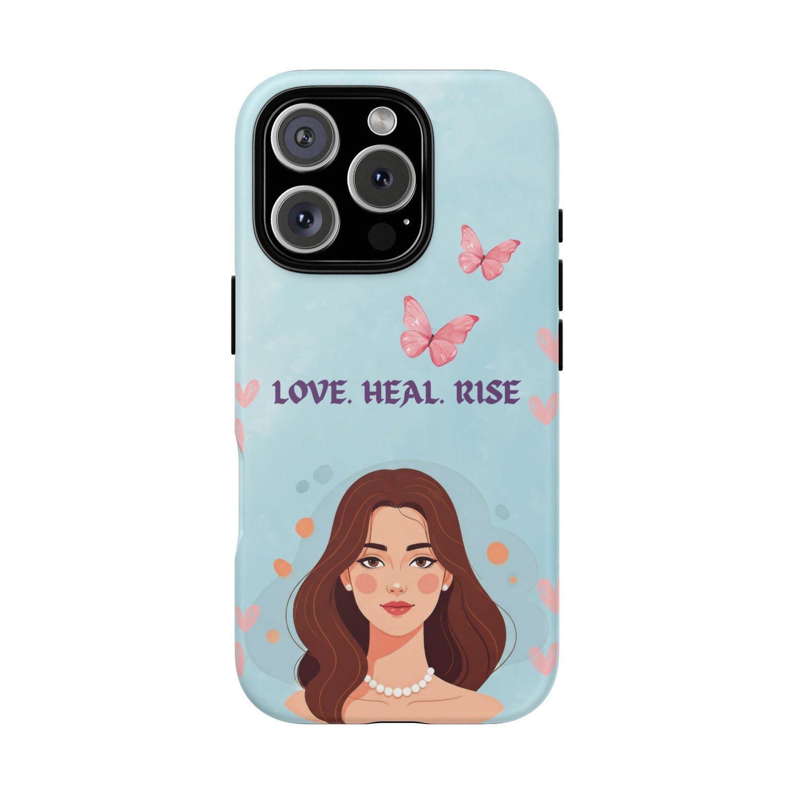 Love. Heal. Rise. – Dual Layer Protective Phone Case (Soft Feminine Aesthetic) - Image 50