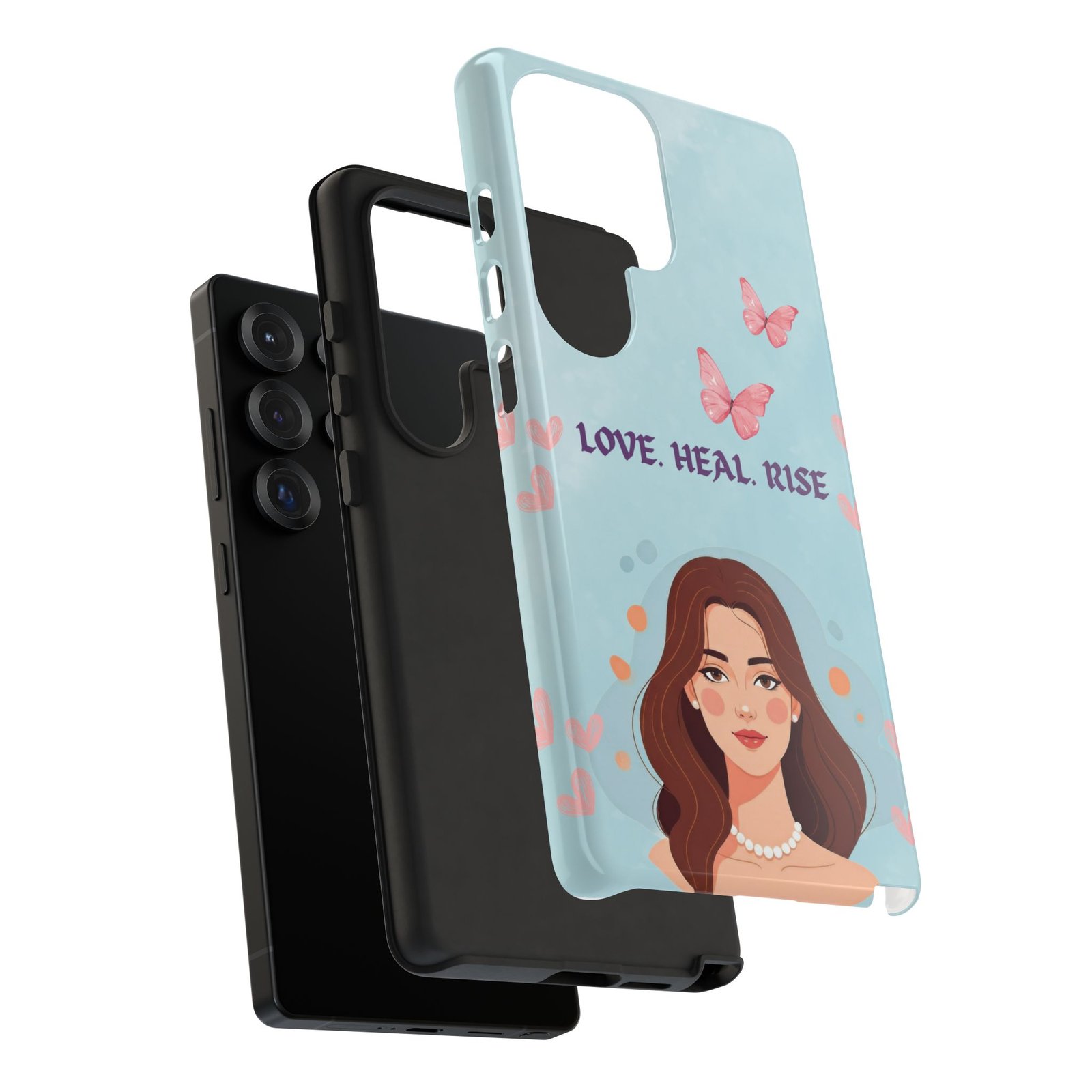 Love. Heal. Rise. – Dual Layer Protective Phone Case (Soft Feminine Aesthetic) - Image 63
