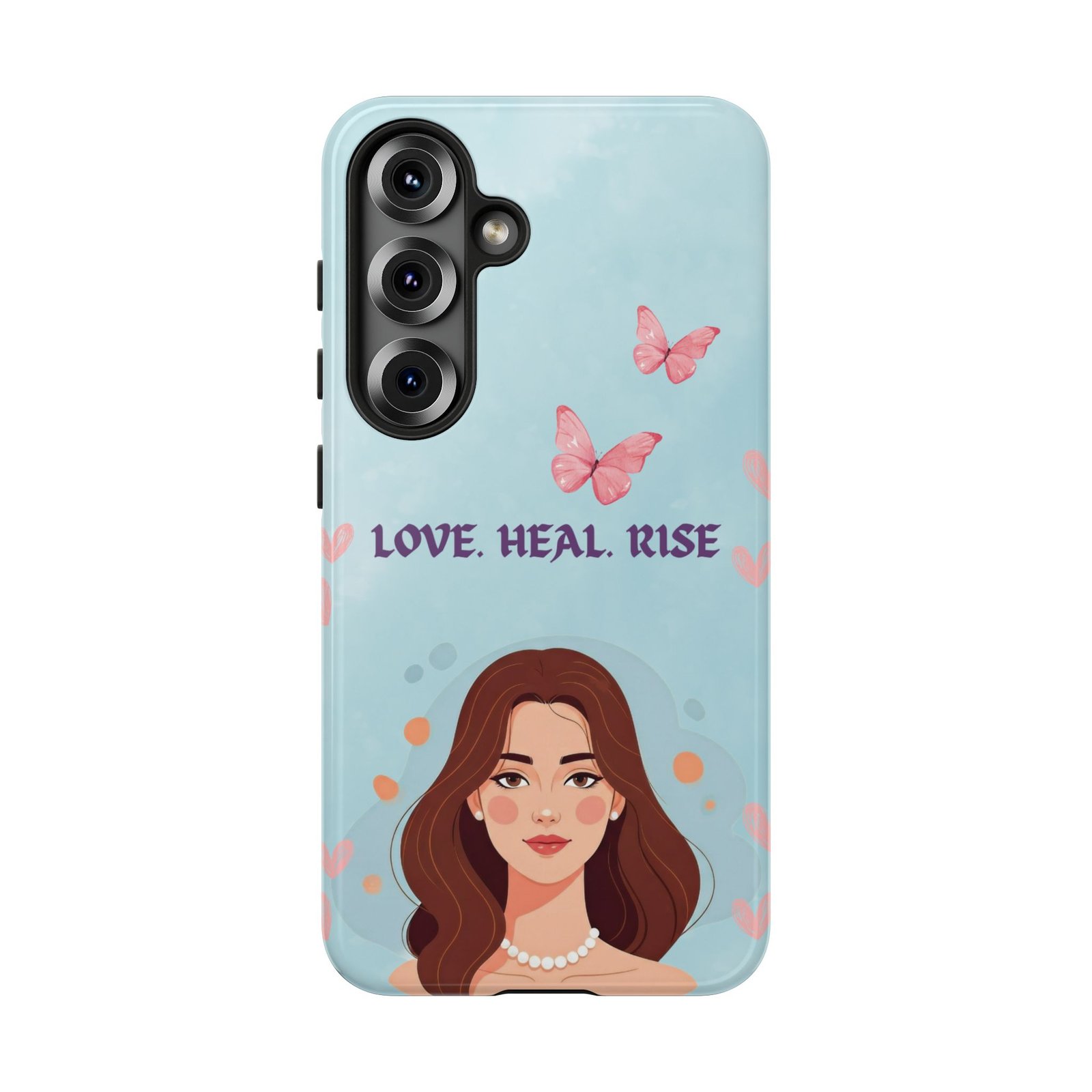 Love. Heal. Rise. – Dual Layer Protective Phone Case (Soft Feminine Aesthetic) - Image 58