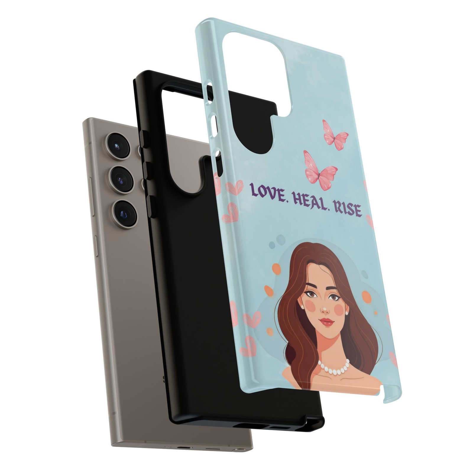 Love. Heal. Rise. – Dual Layer Protective Phone Case (Soft Feminine Aesthetic) - Image 38