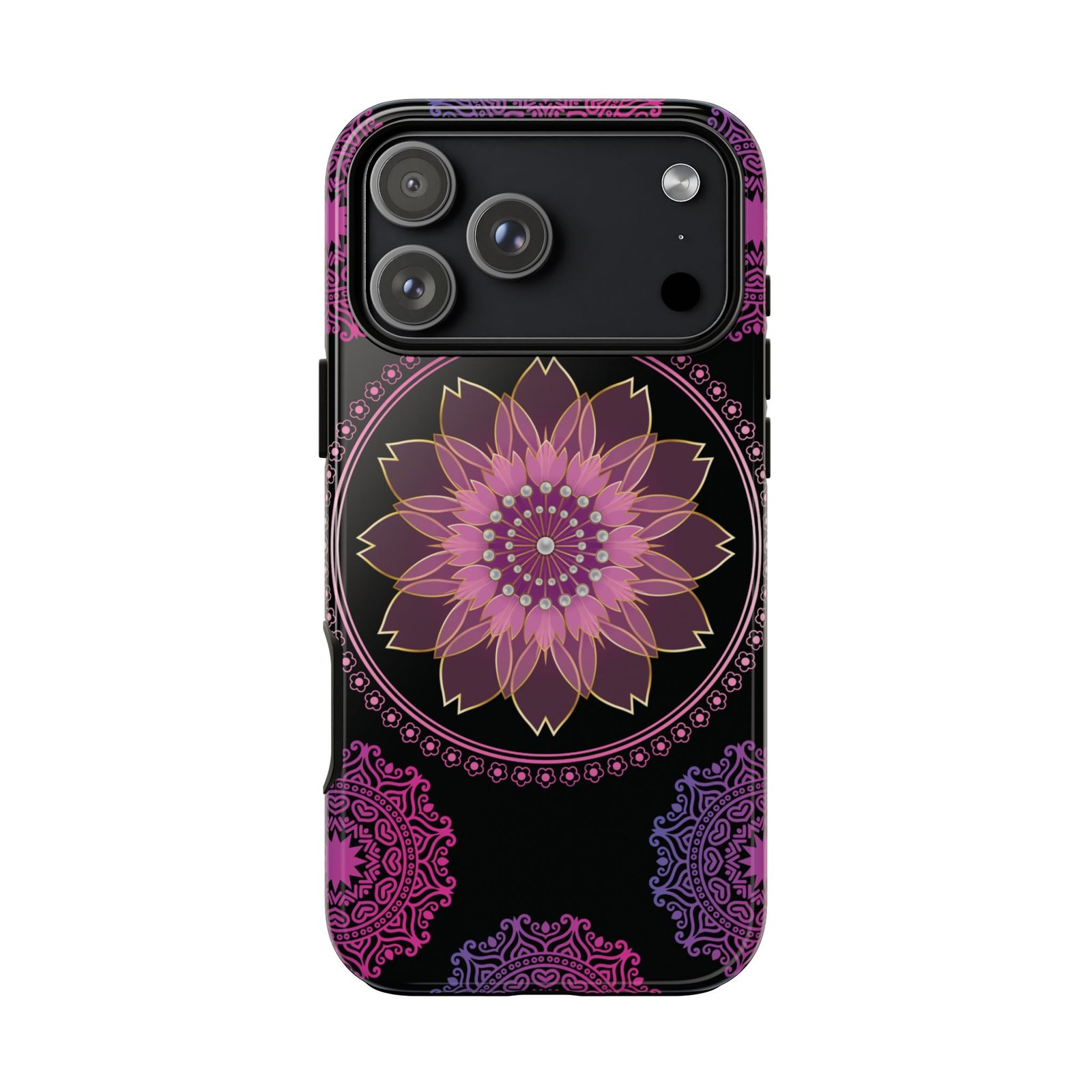 Mystic Bloom – Elegant Mandala-Inspired Protective Phone Case