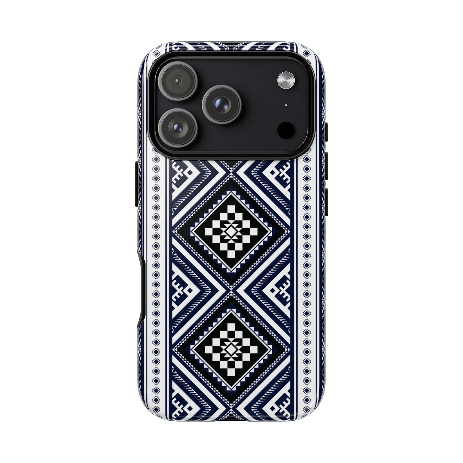 Blue Rhythm – Geometric Pattern Protective Phone Case