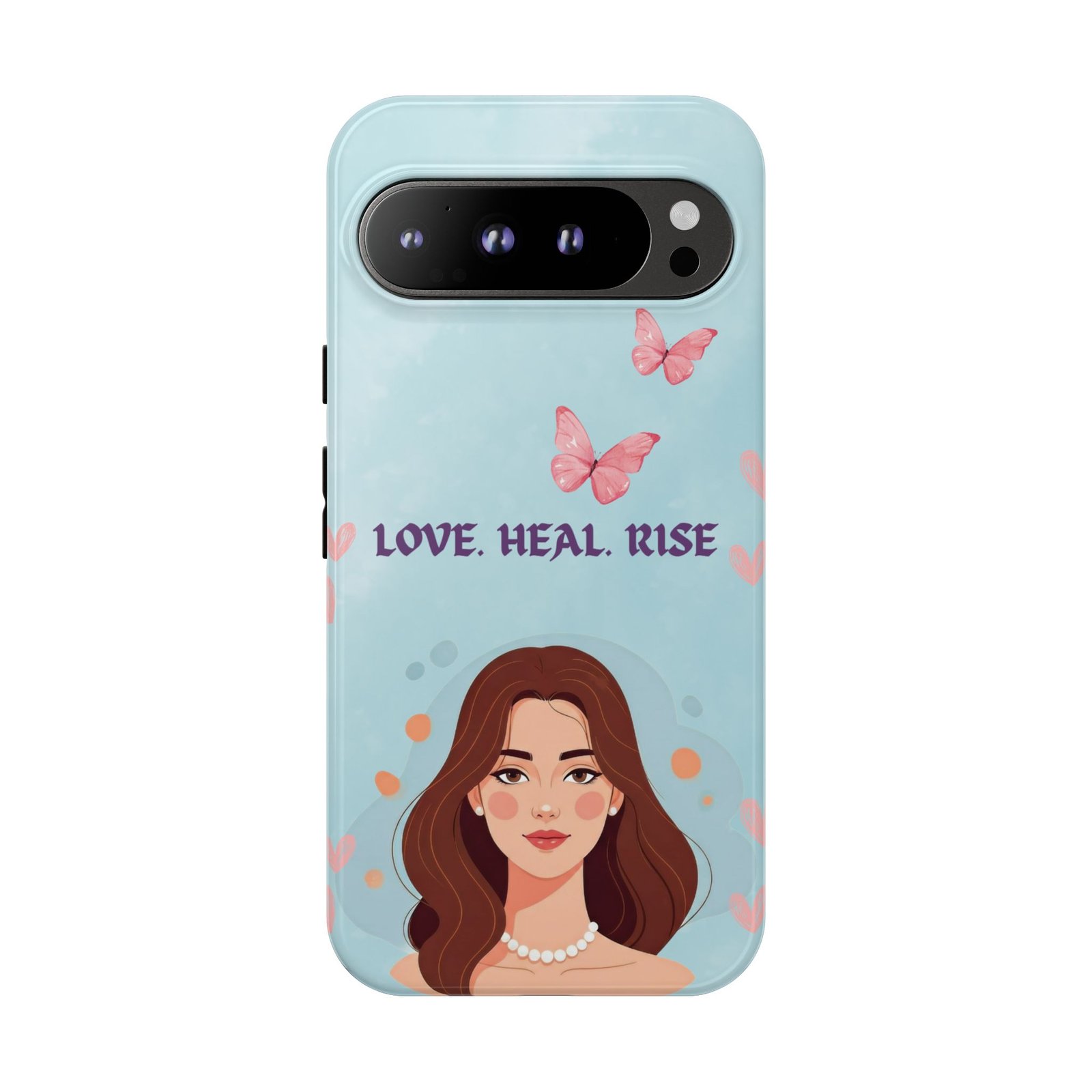 Love. Heal. Rise. – Dual Layer Protective Phone Case (Soft Feminine Aesthetic) - Image 57