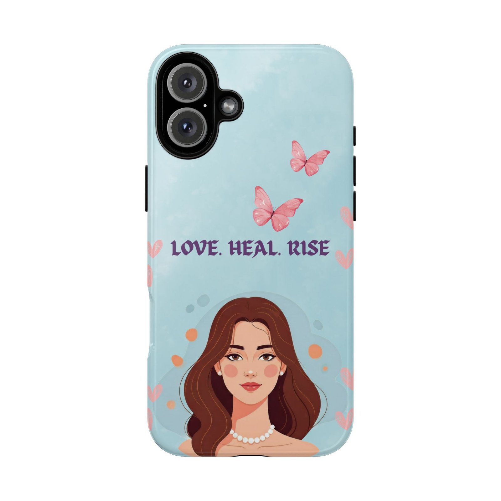 Love. Heal. Rise. – Dual Layer Protective Phone Case (Soft Feminine Aesthetic) - Image 45