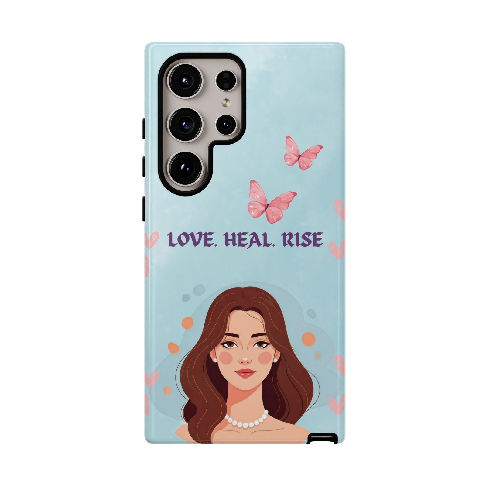 Love. Heal. Rise. – Dual Layer Protective Phone Case (Soft Feminine Aesthetic) - Image 35