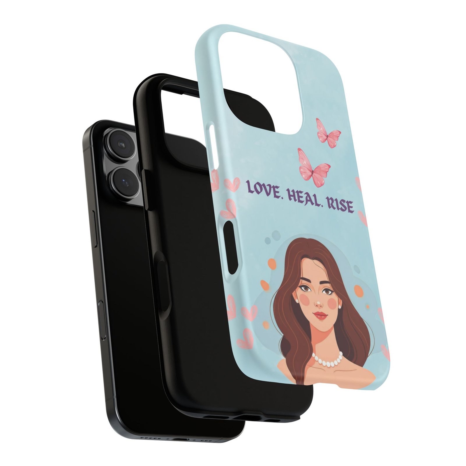 Love. Heal. Rise. – Dual Layer Protective Phone Case (Soft Feminine Aesthetic) - Image 52