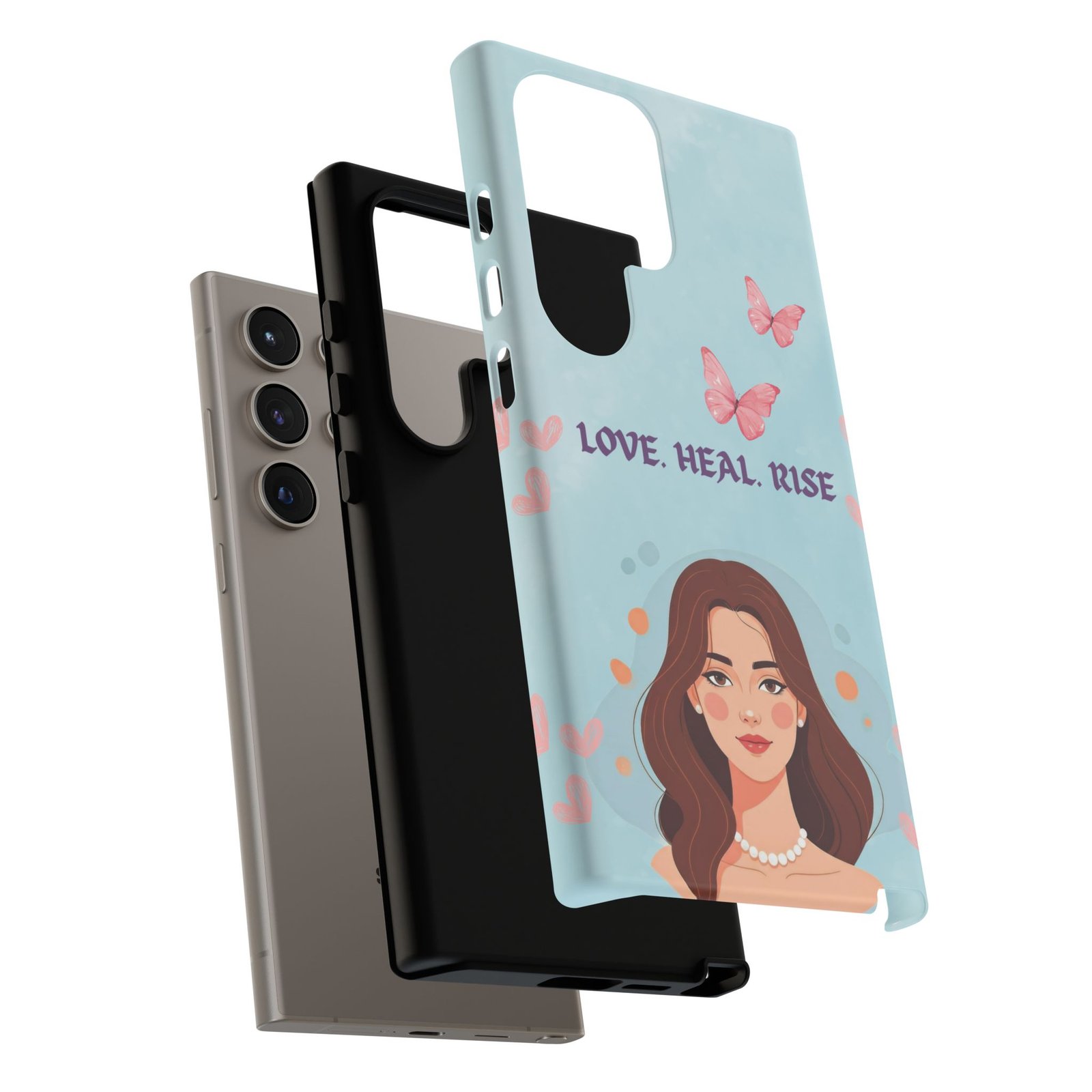 Love. Heal. Rise. – Dual Layer Protective Phone Case (Soft Feminine Aesthetic) - Image 42