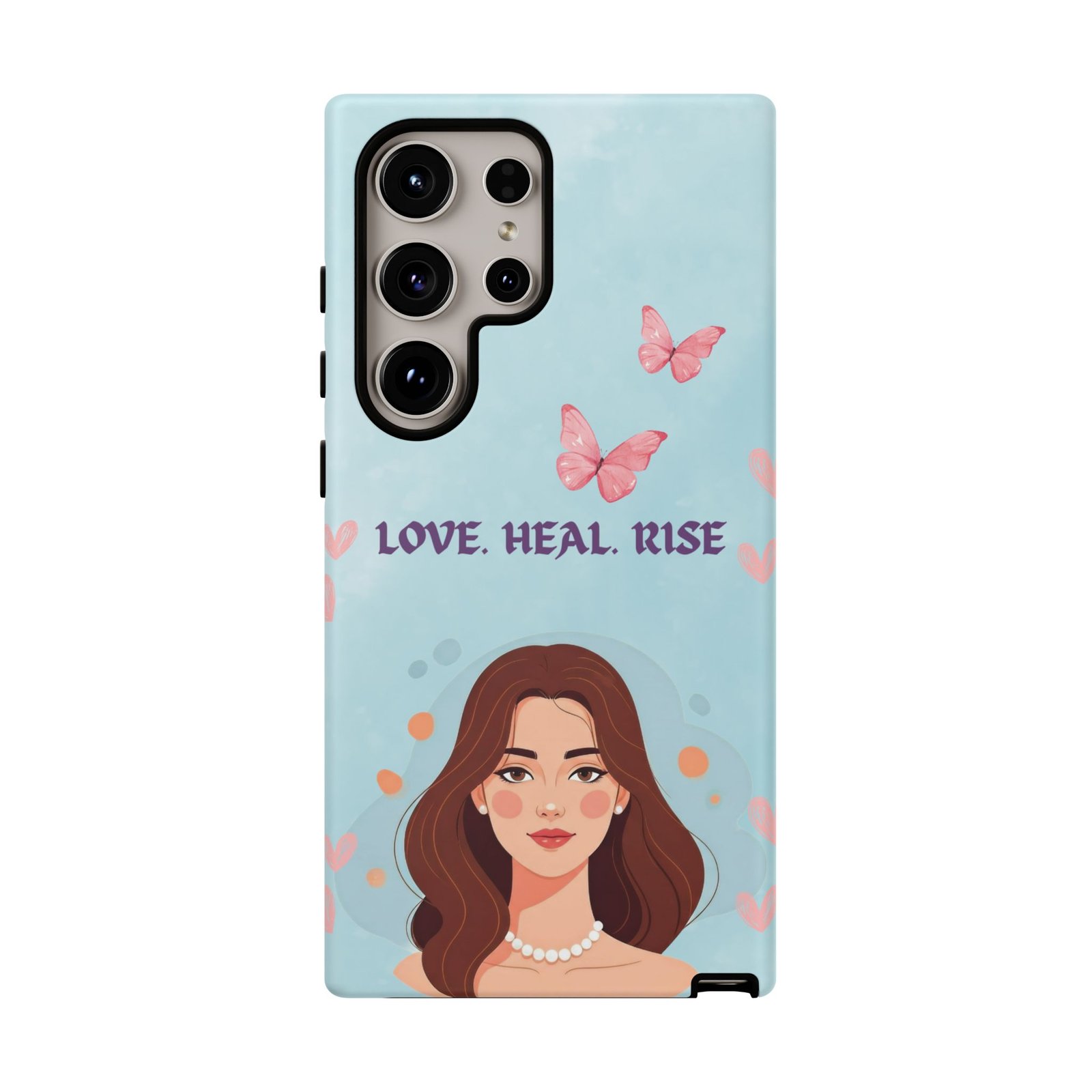 Love. Heal. Rise. – Dual Layer Protective Phone Case (Soft Feminine Aesthetic) - Image 39