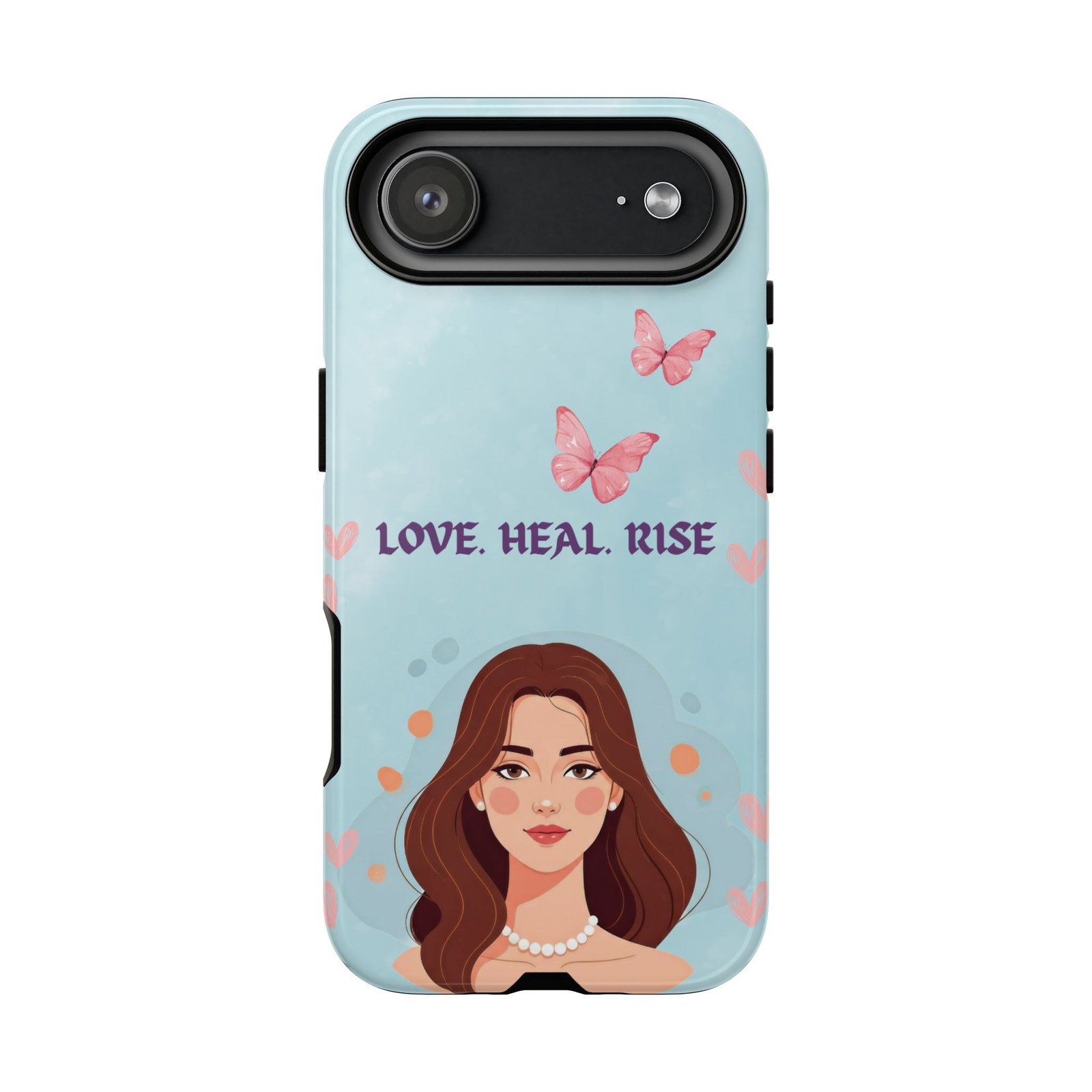 Love. Heal. Rise. – Dual Layer Protective Phone Case (Soft Feminine Aesthetic) - Image 69