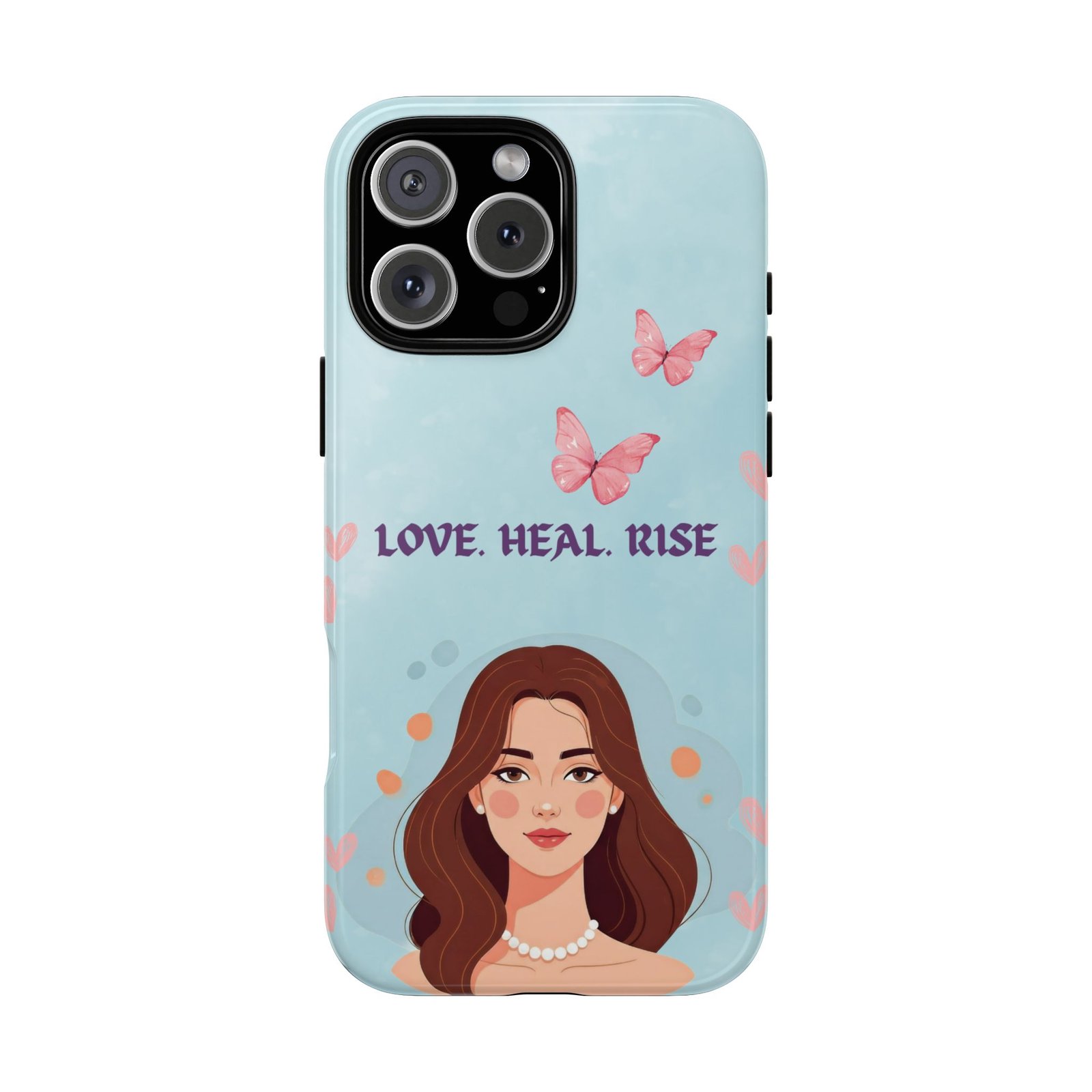 Love. Heal. Rise. – Dual Layer Protective Phone Case (Soft Feminine Aesthetic) - Image 54