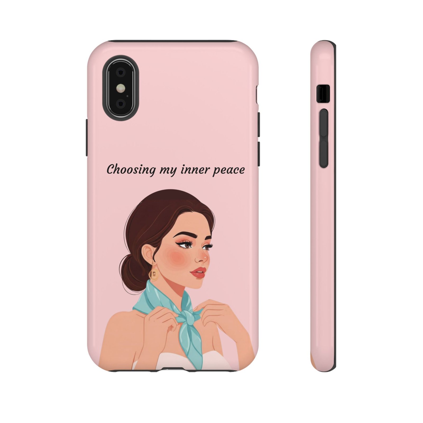 Choosing My Inner Peace – Aesthetic Dual-Layer Tough Phone Case