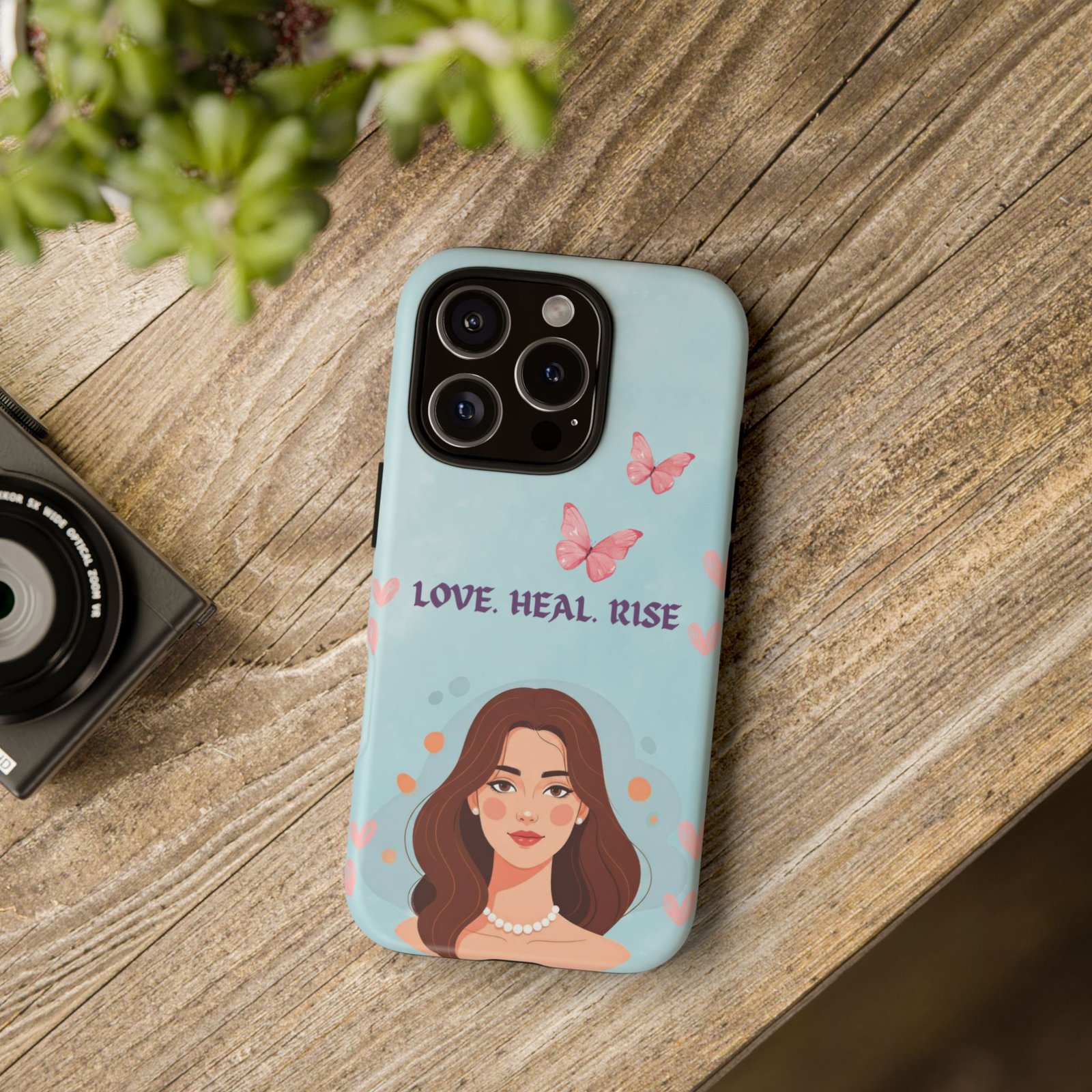 Love. Heal. Rise. – Dual Layer Protective Phone Case (Soft Feminine Aesthetic) - Image 53